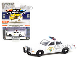 1988 Dodge Diplomat White Vehicle Pollution Enforcement Program CHP California Highway Patrol Hot Pursuit Series 39 1/64 Diecast Model Car Greenlight 42970 C