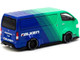 Toyota Hiace Widebody Van RHD Right Hand Drive Falken Tires Green Blue 1/64 Diecast Model Car Tarmac Works T64-038-FAL