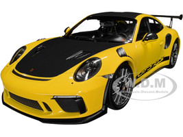 Porsche 911 Gt2 Rs Yellow With Carbon Stripes 2018 MINICHAMPS 1:87 870068128 Mod 