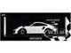 2018 Porsche 911 GT2RS 991.2 White Carbon Hood Black Wheels Limited Edition 300 pieces Worldwide 1/18 Diecast Model Car Minichamps 155068301