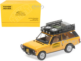 Land Rover Range Rover Orange Roof Rack Accessories Camel Trophy Papua New Guinea 1982 1/43 Diecast Model Car Almost Real 410106