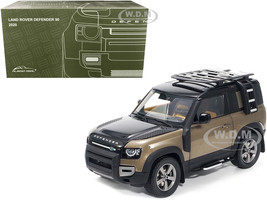 WELLY 1:24 LAND ROVER DEFENDER WITH ROOF RACK DIE-CAST BLACK 22498