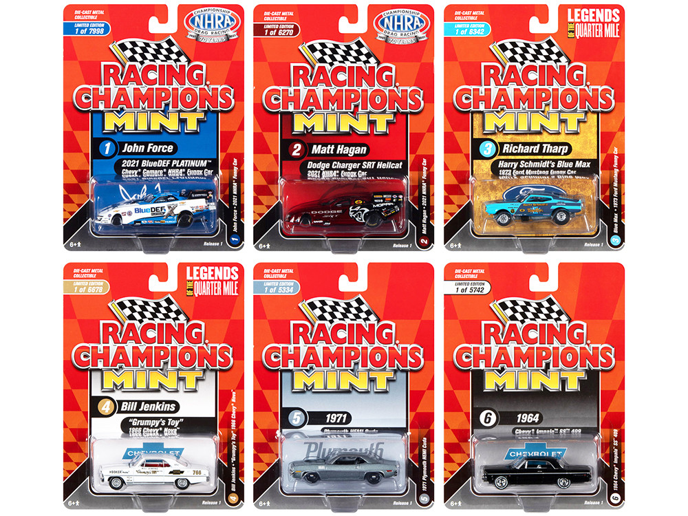 Racing Champions Mint 2022 Set of 6 