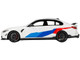 BMW M3 M-Performance Alpine White Black Top Blue Red Graphics 1/18 Model Car Top Speed TS0349