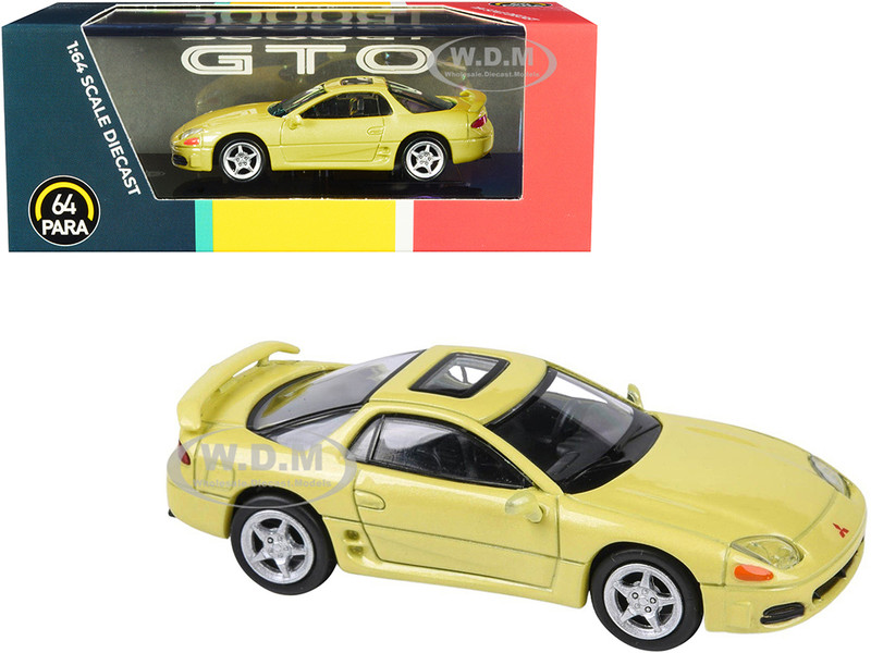 Mitsubishi 3000GT GTO with Sunroof Martinique Yellow Pearl 1/64 Diecast Model Car Paragon PA-55137