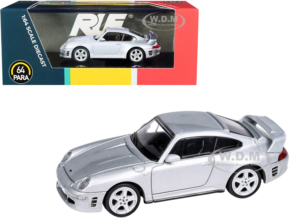 RUF CTR2 Silver Metallic 1/64 Diecast Model Car Paragon Models PA
