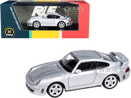 RUF CTR2 Silver Metallic 1/64 Diecast Model Car Paragon PA-55371