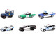 Hot Pursuit Set of 6 Police Cars Series 40 1/64 Diecast Model Cars Greenlight 42980