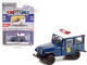 1974 Jeep DJ-5 Dark Blue with White Top Indianapolis Metropolitan Police Department Indiana Hot Pursuit Series 40 1/64 Diecast Model Car Greenlight 42980 A