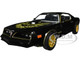 1977 Pontiac Firebird Trans Am T/A Starlite Black Golden Eagle Hood and Stripes 1/24 Diecast Model Car Greenlight 84036