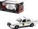 2001 Ford Crown Victoria Police Interceptor White Miami Metro Police Department Dexter 2006-2013 TV Series 1/43 Diecast Model Car Greenlight 86613