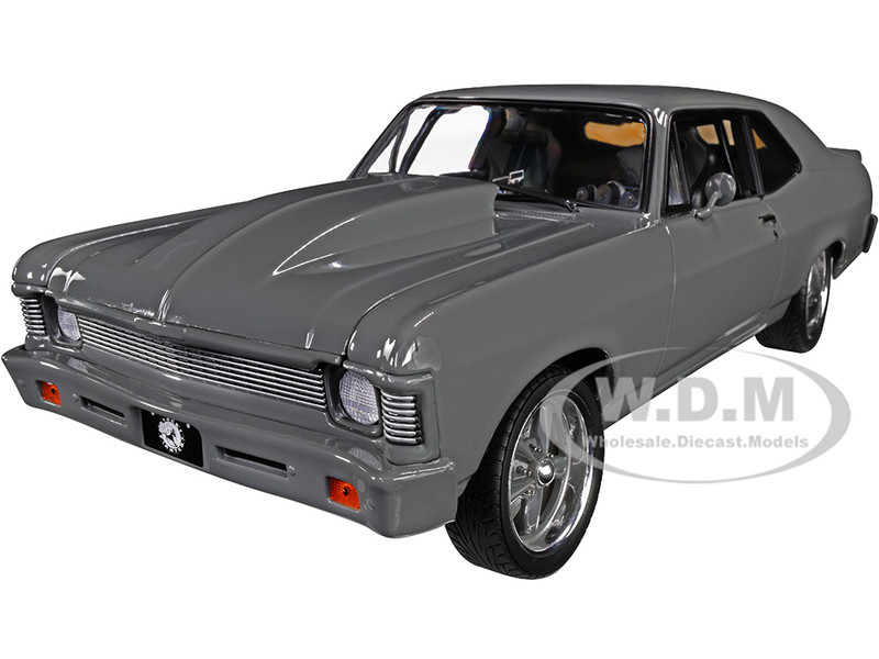 1970 Chevrolet Nova Destroyer Street Fighter Gray Limited Edition 750 pieces Worldwide 1/18 Diecast Model Car GMP 18957