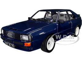 1985 Audi Sport Quattro Coupe Dark Blue 1/18 Diecast Model Car Norev 188314