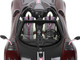 Pagani Huayra Roadster BC Carbon Dark Red Carbon Gray Pink White Stripes Pink Accents DISPLAY CASE Limited Edition 48 pieces Worldwide 1/18 Model Car BBR P18159 C
