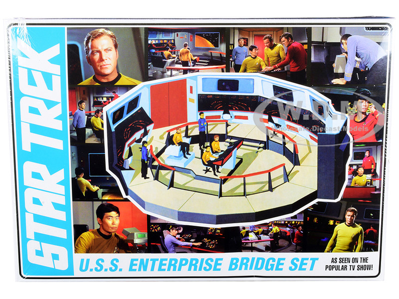 Skill 2 Model Kit U.S.S. Enterprise Command Bridge Set Star Trek 1966-1969 TV Show 1/32 Scale Model AMT AMT1270