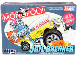 Skill 1 Snap Model Kit Custom Willys Panel Van Jail Breaker Monopoly 1/25 Scale Model MPC MPC946 M