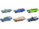 Estate Wagons 6 piece Set Series 7 1/64 Diecast Model Cars Greenlight 36040