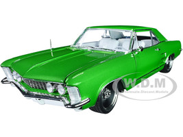 1964 Buick Riviera Custom Cruiser Cosmic Dust Green Metallic White Interior Southern Kings Customs Limited Edition 400 pieces Worldwide 1/18 Diecast Model Car ACME A1806305