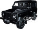 Land Rover Defender 90 Works V8 Matt Black Gloss Black Top 70th Edition 1/18 Diecast Model Car LCD Models LCD18007