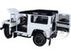 Land Rover Defender 90 Works V8 White Gloss Black Top 70th Edition 1/18 Diecast Model Car LCD Models LCD18007