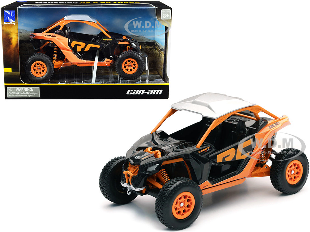 Can-Am Maverick X3 XRC Turbo ATV Orange Black 1/18 Diecast Model