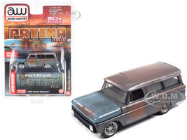 1965 Chevrolet Suburban Weathered Rust Patina Series Limited Edition 3600 pieces Worldwide 1/64 Diecast Model Car Autoworld CP7797