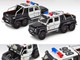 Mercedes Benz G63 AMG 6x6 Pickup Truck U.S. Police Car Black White 1/64 Diecast Model Car Era Car ESPMJ003B