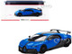 Bugatti Chiron Pur Sport Blue Black Carbon 1/43 Model Car True Scale Miniatures TSM 430574
