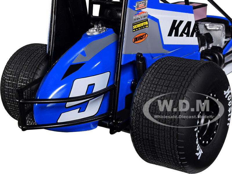 Winged Sprint Car #9 Kasey Kahne "Karavan Trailers" (2021) 1/18 Diecast Model Car By ACME -Closeout Items Sales A1809510 3 88817.1648585060.800.600