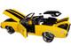1970 Chevrolet Chevelle SS Restomod Convertible Yellow Black Top Black Stripes Limited Edition 600 pieces Worldwide 1/18 Diecast Model Car ACME A1805519