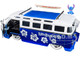 Volkswagen T1 Bus Candy Blue White Stitch Diecast Figurine Surfboard Lilo & Stitch Disney Hollywood Rides Series 1/24 Diecast Model Car Jada 31992