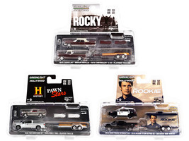 Hollywood Hitch & Tow Set of 3 pieces Series 10 1/64 Diecast Model Cars Greenlight 31130