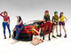 Girls Night Out 6 piece Figurine Set for 1/18 Scale Models American Diorama 76301-76302-76303-76304-76305-76306