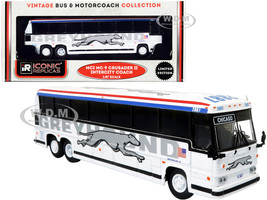 1980 MCI MC-9 Crusader II Intercity Coach Bus Chicago Greyhound Vintage Bus & Motorcoach Collection 1/87 HO Diecast Model Iconic Replicas 87-0325