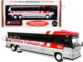 1980 MCI MC-9 Crusader II Intercity Coach Bus Atlanta Carolina Trailways Vintage Bus & Motorcoach Collection 1/87 HO Diecast Model Iconic Replicas 87-0326