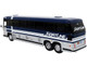 1980 MCI MC-9 Crusader II Intercity Coach Bus New York Express Short Line Bus Company Vintage Bus & Motorcoach Collection 1/87 HO Diecast Model Iconic Replicas 87-0328