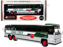 1980 MCI MC-9 Crusader II Intercity Coach Bus Hamilton via 8 Canada Coach Vintage Bus & Motorcoach Collection 1/87 HO Diecast Model Iconic Replicas 87-0331