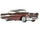1957 Pontiac Star Chief 4-Door Hardtop Cordova Red Metallic Cream Top Limited Edition 280 pieces Worldwide 1/43 Model Car Goldvarg Collection GC-051A