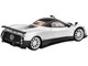 Pagani Zonda F Silver Metallic Dark Gray Top Limited Edition 3600 pieces Worldwide 1/64 Diecast Model Car True Scale Miniatures MGT00305