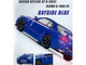 Nissan Skyline GT-R R34 Nismo R-Tune RHD Right-Hand Drive Bayside Blue Metallic with Stripes and Graphics 1/64 Diecast Model Car Inno Models IN64-R34RT-BLU