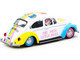 Volkswagen Beetle Low Rider Mr. Men Little Miss Collaboration Model 1/64 Diecast Model Car Schuco & Tarmac Works T64S-006-MMLM