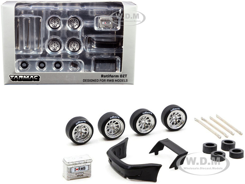 Rotiform OZT Wheels and Parts Designed RWB Models for 1/64 Model Cars Tarmac Works T64W-008-SL