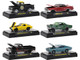 Detroit Muscle Set of 6 Cars IN DISPLAY CASES Release 60 Limited Edition 8400 pieces Worldwide 1/64 Diecast Model Cars M2 Machines 32600-60