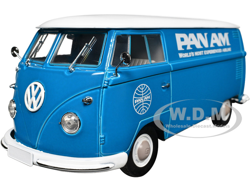 1960 Volkswagen Delivery Van Pan Am Turquoise White Top Limited Edition 7000 pieces Worldwide 1/24 Diecast Model M2 Machines 40300-90 B