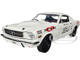 1965 Ford Mustang Fastback 2+2 Holman Moody Wimbledon White Limited Edition 7000 pieces Worldwide 1/24 Diecast Model Car M2 Machines 40300-91 A