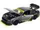 2015 Ford Mustang GT 5.0 Gray Metallic Black with Graphics Modern Muscle Series 1/18 Diecast Model Car Maisto 32615