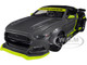 2015 Ford Mustang GT 5.0 Gray Metallic Black with Graphics Modern Muscle Series 1/18 Diecast Model Car Maisto 32615