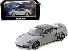 2020 Porsche 911 Turbo S with Sunroof Gray Limited Edition 312 pieces Worldwide 1/43 Diecast Model Car Minichamps 410069470