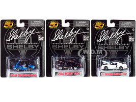 Carroll Shelby 50th Anniversary 3 piece Set 2022 Release 1/64 Diecast Model Cars Shelby Collectibles 16403 P
