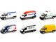 Route Runners Set of 6 Vans Series 4 1/64 Diecast Model Cars Greenlight 53040